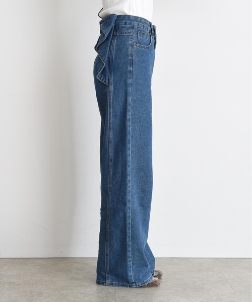 Eimee Law(エイミーロウ)の「バックリボンディテールストレートデニム(デニムパンツ・レディース・ブルー・SMALL/MEDIUM)」の11枚目の写真
