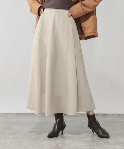 GLOBAL WORK(グローバルワーク)の「ヴィンテージライクフレアスカート/601006(スカート・レディース・ブラウン/グレイッシュベージュ・REGULAR/SHORT)」の5枚目の写真