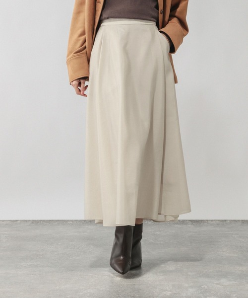 GLOBAL WORK(グローバルワーク)の「ヴィンテージライクフレアスカート/601006(スカート・レディース・ブラウン/グレイッシュベージュ・REGULAR/SHORT)」の6枚目の写真