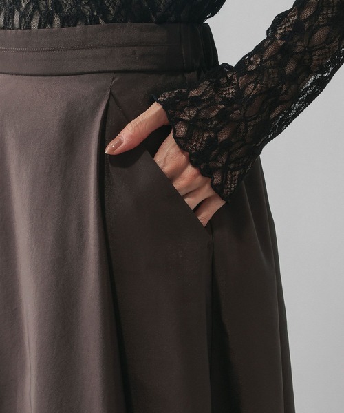 GLOBAL WORK(グローバルワーク)の「ヴィンテージライクフレアスカート/601006(スカート・レディース・ブラウン/グレイッシュベージュ・REGULAR/SHORT)」の18枚目の写真