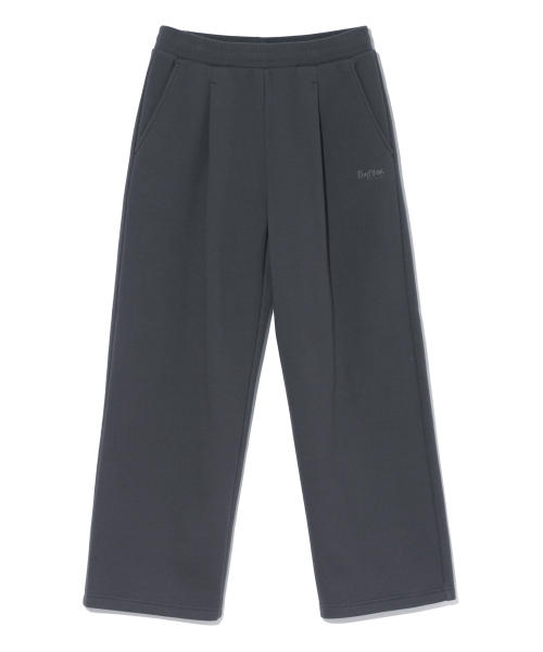 RAYFIKERS(レイフィカース)の「スモールレタリングワンタックワイドスウェットパンツ MP9PU979_CHARCOAL(スウェットパンツ・メンズ・その他・34/32/30/28)」の1枚目の写真
