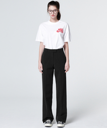 MALOUPE（マロップ）の「2108 セミワイドパンツ (ブラック)（スラックス）」