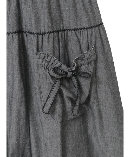 PINK HOUSE（ピンクハウス）の「ダンガリージャンパースカート（ワンピース・レディース・ホワイト/ブラック/レッド/カーキ/ピンク/インディゴブルー・フリー）」の11枚目の写真