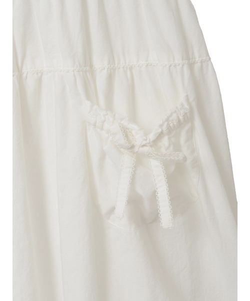 PINK HOUSE（ピンクハウス）の「ダンガリージャンパースカート（ワンピース・レディース・ホワイト/ブラック/レッド/カーキ/ピンク/インディゴブルー・フリー）」の14枚目の写真