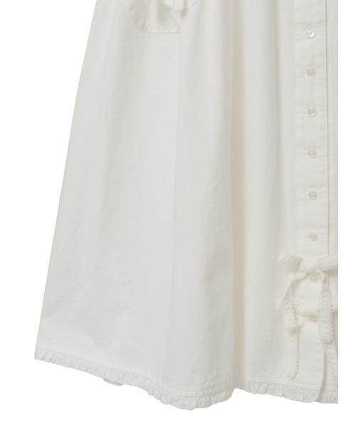 PINK HOUSE（ピンクハウス）の「ダンガリージャンパースカート（ワンピース・レディース・ホワイト/ブラック/レッド/カーキ/ピンク/インディゴブルー・フリー）」の15枚目の写真