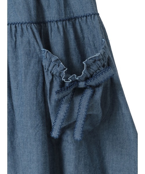 PINK HOUSE（ピンクハウス）の「ダンガリージャンパースカート（ワンピース・レディース・ホワイト/ブラック/レッド/カーキ/ピンク/インディゴブルー・フリー）」の18枚目の写真