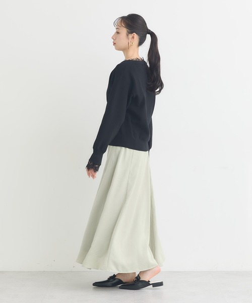 earth music&ecology(アースミュージックアンドエコロジー)の「レーストリムカーディガン(カーディガン/ボレロ・レディース・ブラック/グレー/オフホワイト・FREE)」の22枚目の写真