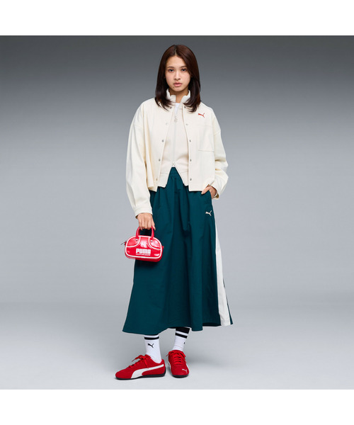 PUMA（プーマ）の「PUMA プーマ ウィメンズ エレベーテッド デニムライク ジャケット DENIM LIKE J（ナイロンジャケット・レディース・ネイビー/オフホワイト・X-LARGE/LARGE/MEDIUM/SMALL）」の8枚目の写真