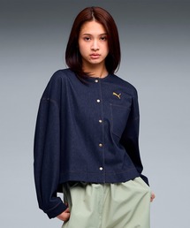 PUMA | PUMA プーマ ウィメンズ エレベーテッド デニムライク ジャケット DENIM LIKE J(ナイロンジャケット)