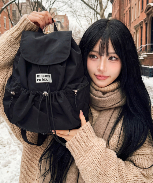 INT] Mini flap backpack _ Black（バックパック/リュック
