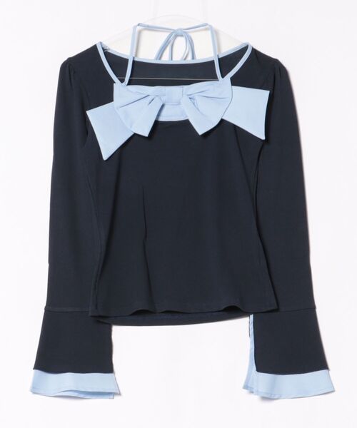 one way（ワンウェイ）の「リボントップス（Tシャツ/カットソー・レディース・ブラック/ブラック系その他/ネイビー/ホワイト・FREE）」の18枚目の写真