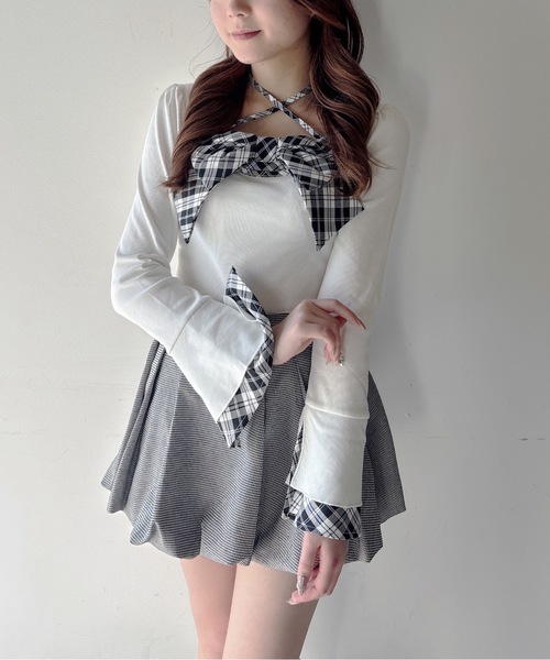 one way（ワンウェイ）の「リボントップス（Tシャツ/カットソー・レディース・ブラック/ブラック系その他/ネイビー/ホワイト・FREE）」の19枚目の写真