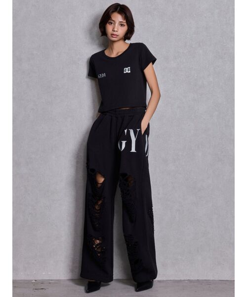 DC(ディーシー)の「GYDA×DC SPARKLE LOGOショートTシャツ(Tシャツ/カットソー・レディース・グレー/オフホワイト/ブラック/ピンク・FREE)」の10枚目の写真