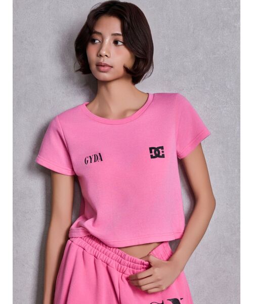 DC(ディーシー)の「GYDA×DC SPARKLE LOGOショートTシャツ(Tシャツ/カットソー・レディース・グレー/オフホワイト/ブラック/ピンク・FREE)」の14枚目の写真