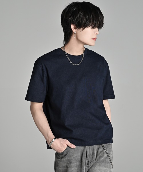 良品　ADORE アドーア　Tシャツ　カットソー　ワイドシルエット　ネイビー スムージージャージーカットソー | ADORE（アドーア） ｜【公式】通販