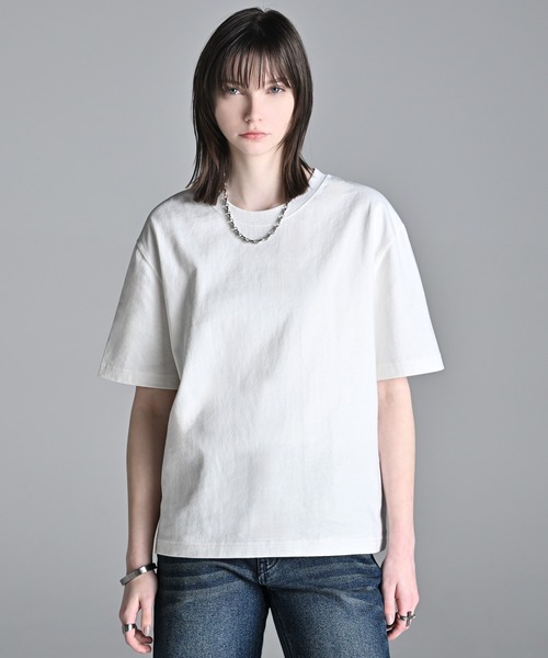 ADRER（アドラー）の「THE BASIC TEE / Cool Touch × Sweat Proof / ザ ベーシック ティー / 接触冷感 × 汗シミ防止（Tシャツ/カットソー・メンズ・ホワイト/グレー/ブラック/ネイビー/レッド・L/M/S/XS）」の7枚目の写真