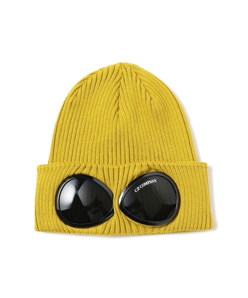 C.P. COMPANY（シーピーカンパニー）の「C.P. Company / Gogle Beanie（ニットキャップ/ビーニー・メンズ・サックスブルー/グリーン/イエロー/ネイビー・ONE SIZE）」の4枚目の写真
