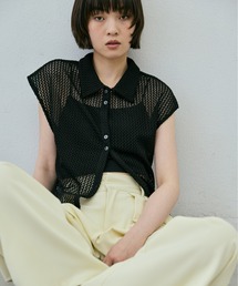AIC. | メッシュレースポロトップス(ポロシャツ)
