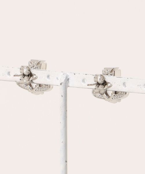Vivienne Westwood（ヴィヴィアンウエストウッド）の「ARIELLA EARRINGS（ピアス（両耳用）・レディース・シルバー/ピンク系その他/ブルー/グリーン・FREE）」の5枚目の写真