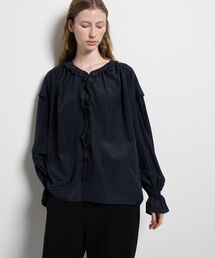 LANVIN en Bleu | トリアセローンラッフルブラウス(シャツ/ブラウス)