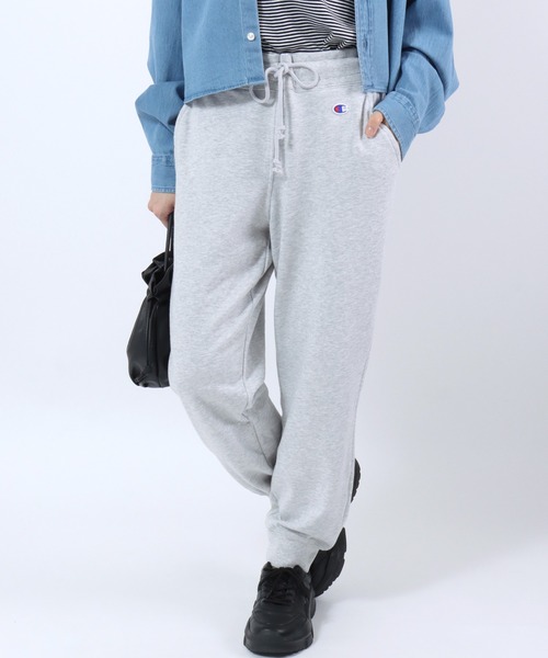 Champion（チャンピオン）の「Champion（チャンピオン）ベーシック スウェットジョガーパンツ/テーパード リラックスパンツ/レディース（スウェットパンツ・レディース・ネイビー/アッシュグレー/ブラック・S/XL/L/M）」の2枚目の写真