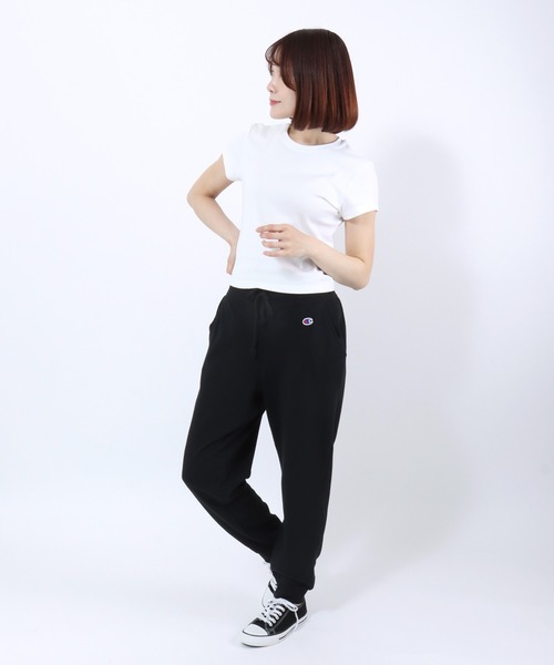 Champion（チャンピオン）の「Champion（チャンピオン）ベーシック スウェットジョガーパンツ/テーパード リラックスパンツ/レディース（スウェットパンツ・レディース・ネイビー/アッシュグレー/ブラック・S/XL/L/M）」の14枚目の写真