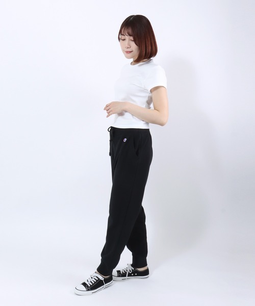 Champion（チャンピオン）の「Champion（チャンピオン）ベーシック スウェットジョガーパンツ/テーパード リラックスパンツ/レディース（スウェットパンツ・レディース・ネイビー/アッシュグレー/ブラック・S/XL/L/M）」の15枚目の写真