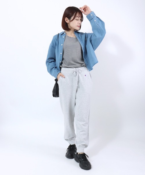 Champion（チャンピオン）の「Champion（チャンピオン）ベーシック スウェットジョガーパンツ/テーパード リラックスパンツ/レディース（スウェットパンツ・レディース・ネイビー/アッシュグレー/ブラック・S/XL/L/M）」の20枚目の写真