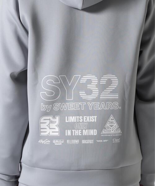 SY32 by SWEET YEARS(エスワイサーティトゥバイスィートイヤーズ)の「SY32 by SWEET YEARS /エスワイサーティトゥ バイ スィートイヤーズ/DOUBLE KNIT MULTI LOGO ZIP HOODIE(パーカー・メンズ・ブラック/グレー・L/M/XL)」の13枚目の写真