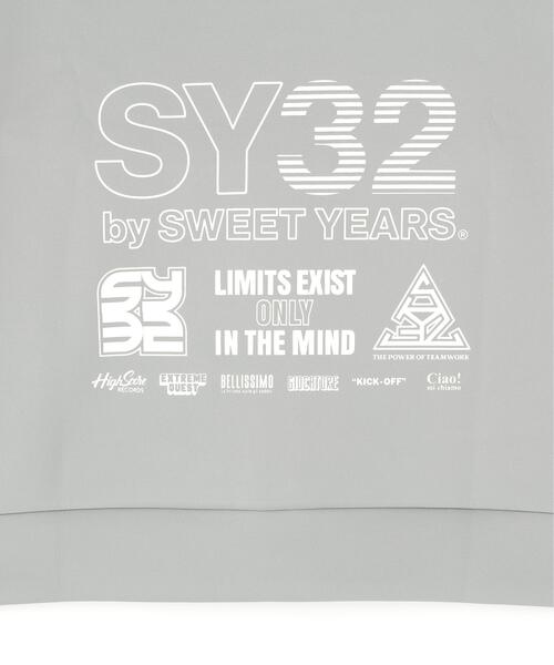 SY32 by SWEET YEARS(エスワイサーティトゥバイスィートイヤーズ)の「SY32 by SWEET YEARS /エスワイサーティトゥ バイ スィートイヤーズ/DOUBLE KNIT MULTI LOGO ZIP HOODIE(パーカー・メンズ・ブラック/グレー・L/M/XL)」の16枚目の写真