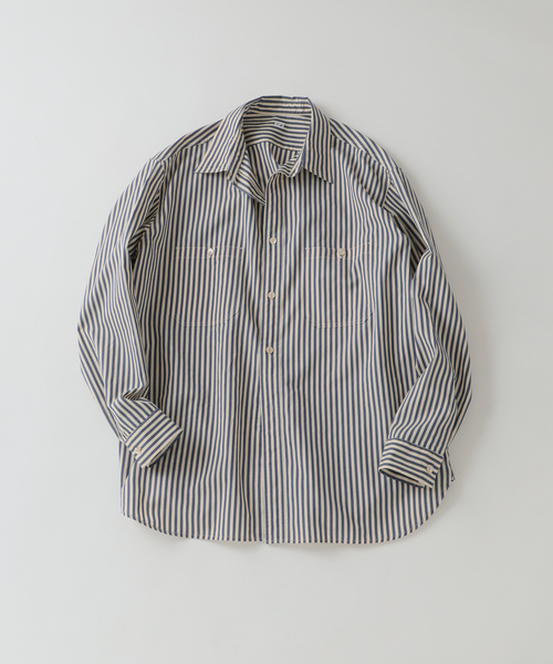 EDIFICE(エディフィス)の「ETS.MATERIAUX(マテリオ) US ネイビー シャツ(シャツ/ブラウス・メンズ・ブラウン系その他/グリーン/ブルー系その他・2/3)」の9枚目の写真