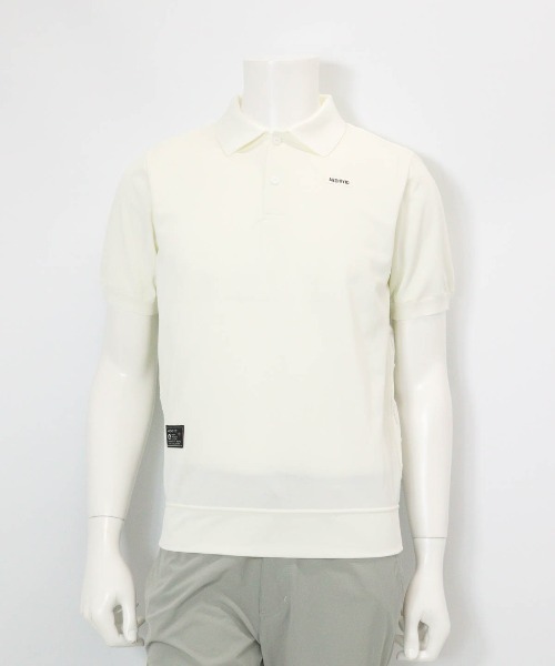 archivio(アルチビオ)の「<MENS>星柄切替ポロシャツ(ポロシャツ・メンズ・ホワイト/ブラック/キャメル・L/M/LL)」の4枚目の写真
