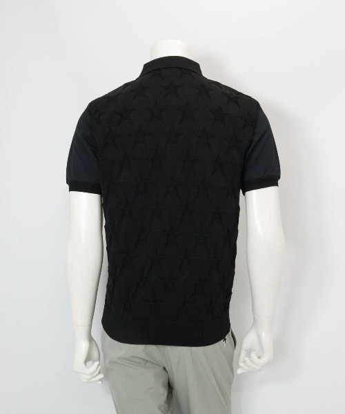 archivio(アルチビオ)の「<MENS>星柄切替ポロシャツ(ポロシャツ・メンズ・ホワイト/ブラック/キャメル・L/M/LL)」の7枚目の写真