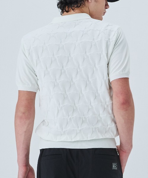 archivio(アルチビオ)の「<MENS>星柄切替ポロシャツ(ポロシャツ・メンズ・ホワイト/ブラック/キャメル・L/M/LL)」の12枚目の写真