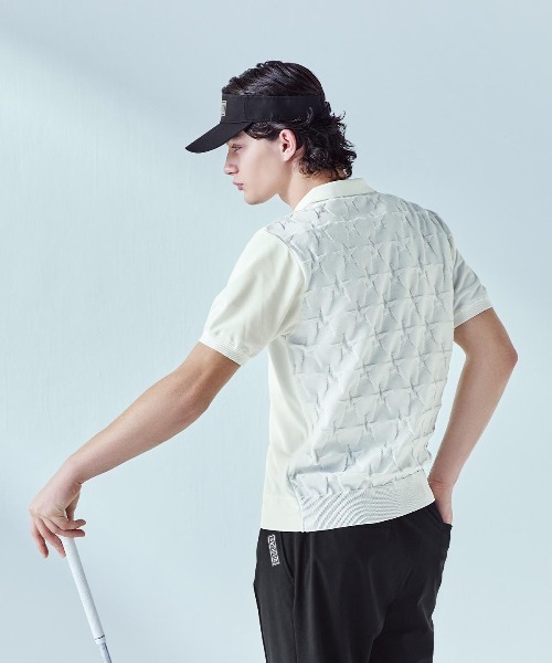archivio(アルチビオ)の「<MENS>星柄切替ポロシャツ(ポロシャツ・メンズ・ホワイト/ブラック/キャメル・L/M/LL)」の16枚目の写真