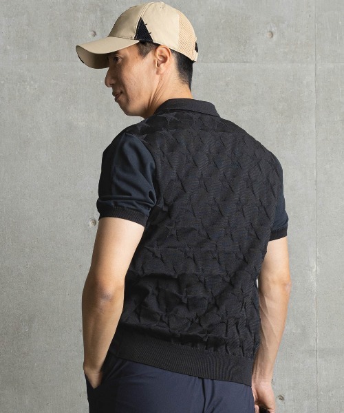 archivio(アルチビオ)の「<MENS>星柄切替ポロシャツ(ポロシャツ・メンズ・ホワイト/ブラック/キャメル・L/M/LL)」の21枚目の写真