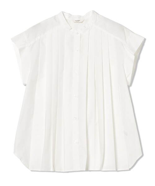 BEAMS HEART(ビームスハート)の「【ON/OFF活躍】プリーツ ブロード シャツ(シャツ/ブラウス・レディース・オフホワイト/その他/サックスブルー・FREE)」の8枚目の写真