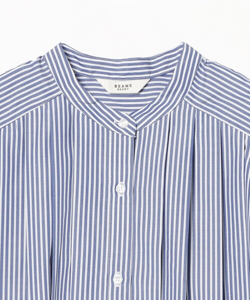 BEAMS HEART(ビームスハート)の「【ON/OFF活躍】プリーツ ブロード シャツ(シャツ/ブラウス・レディース・オフホワイト/その他/サックスブルー・FREE)」の15枚目の写真