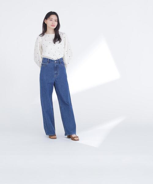 NATURAL BEAUTY BASIC（ナチュラルビューティーベーシック）の「◇ドット刺繍ブラウス（シャツ/ブラウス・レディース・ホワイト系その他/ベージュ系その他/ブルー・FREE）」の12枚目の写真