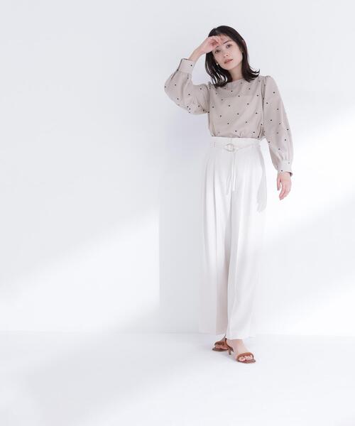 NATURAL BEAUTY BASIC（ナチュラルビューティーベーシック）の「◇ドット刺繍ブラウス（シャツ/ブラウス・レディース・ホワイト系その他/ベージュ系その他/ブルー・FREE）」の17枚目の写真