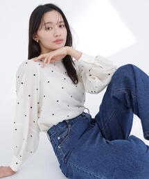 NATURAL BEAUTY BASIC（ナチュラルビューティーベーシック）の「◇ドット刺繍ブラウス（シャツ/ブラウス）」