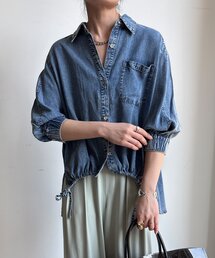 リヨセルデニムシャツ