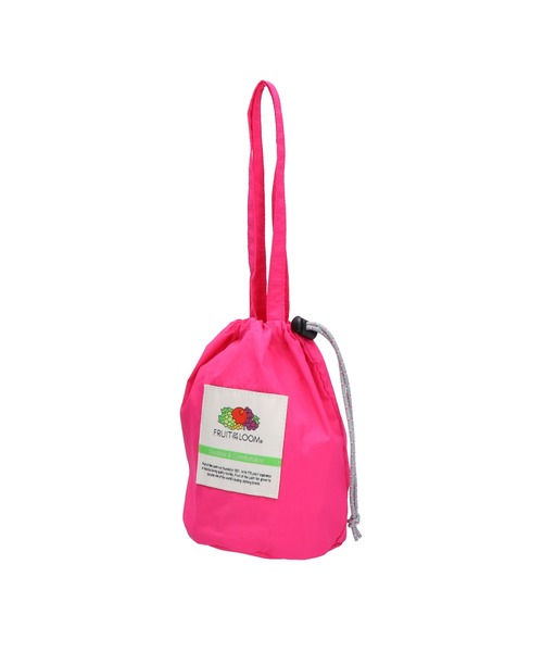 FRUIT OF THE LOOM（フルーツオブザルーム）の「【FRUIT OF THE LOOM/フルーツオブザルーム】NYLON DRAWSTRING BAG / ナイロンドロストリングバッグ（ハンドバッグ・レディース・ピンク/ブルー/ネイビー/ミント/ブラック・FREE）」の5枚目の写真