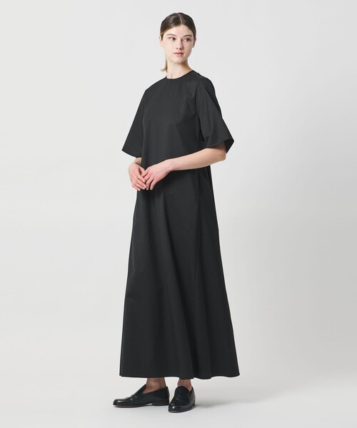 LOEFF（ロエフ）の「＜LOEFF＞ショートスリーブ ワンピース（ワンピース・レディース・ブラック/ダークブラウン・1/0）」の7枚目の写真