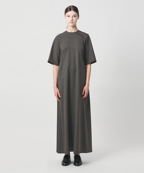 LOEFF（ロエフ）の「＜LOEFF＞ショートスリーブ ワンピース（ワンピース・レディース・ブラック/ダークブラウン・1/0）」の8枚目の写真