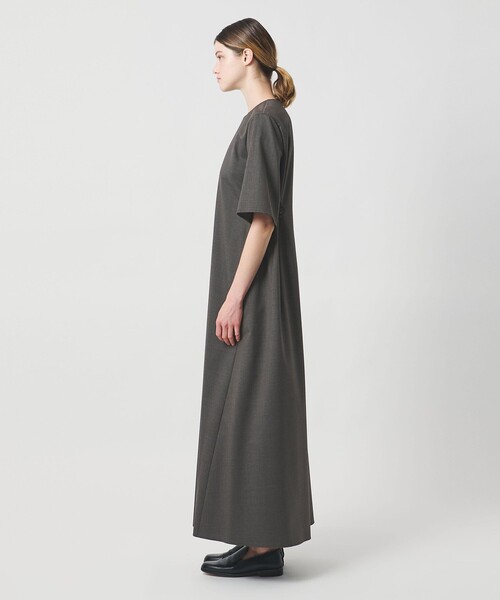 LOEFF（ロエフ）の「＜LOEFF＞ショートスリーブ ワンピース（ワンピース・レディース・ブラック/ダークブラウン・1/0）」の10枚目の写真