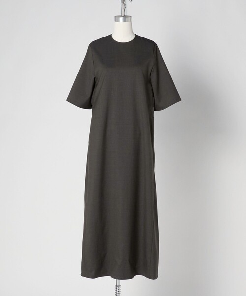 LOEFF（ロエフ）の「＜LOEFF＞ショートスリーブ ワンピース（ワンピース・レディース・ブラック/ダークブラウン・1/0）」の12枚目の写真