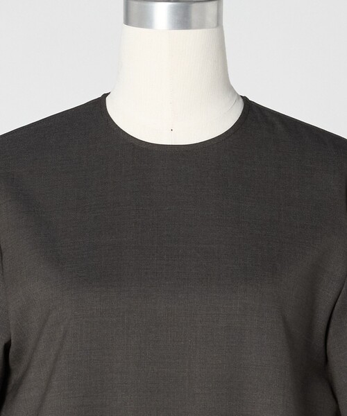 LOEFF（ロエフ）の「＜LOEFF＞ショートスリーブ ワンピース（ワンピース・レディース・ブラック/ダークブラウン・1/0）」の14枚目の写真