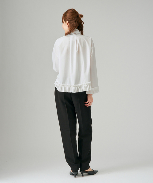 VERMEIL par iena（ヴェルメイユパーイエナ）の「プリーツボウタイブラウス（シャツ/ブラウス・レディース・ホワイト・FREE）」の3枚目の写真