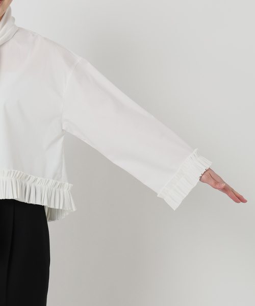 VERMEIL par iena（ヴェルメイユパーイエナ）の「プリーツボウタイブラウス（シャツ/ブラウス・レディース・ホワイト・FREE）」の12枚目の写真